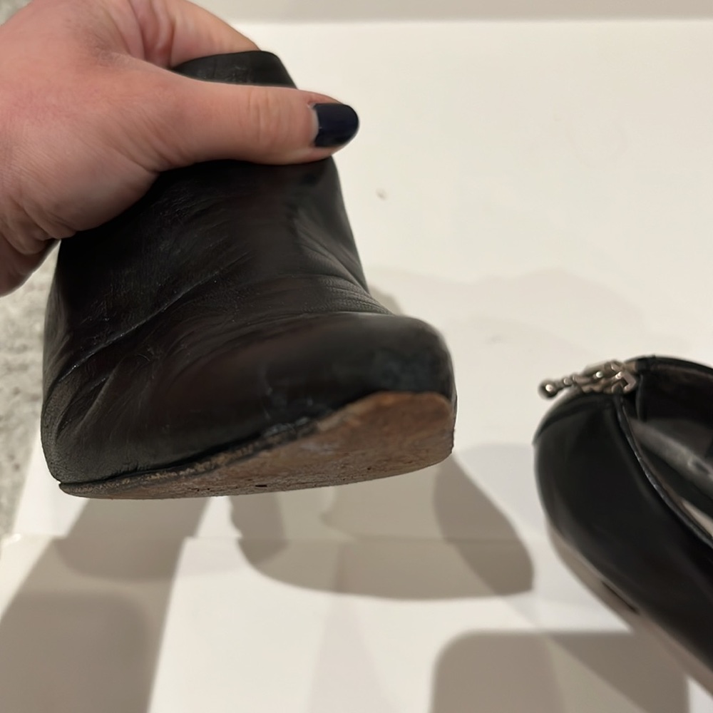 Via Spiga Black Leather Booties - Picture 8 of 12